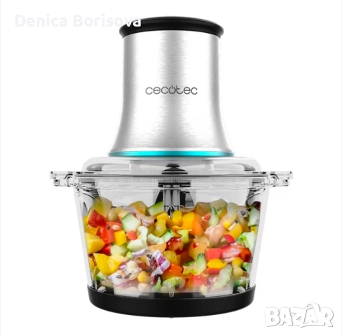 Чопър Cecotec ChopBeat 2000 04858, 500 W, 4 остриета от неръждаема стомана, Купа 500 гр, 2 скорости,