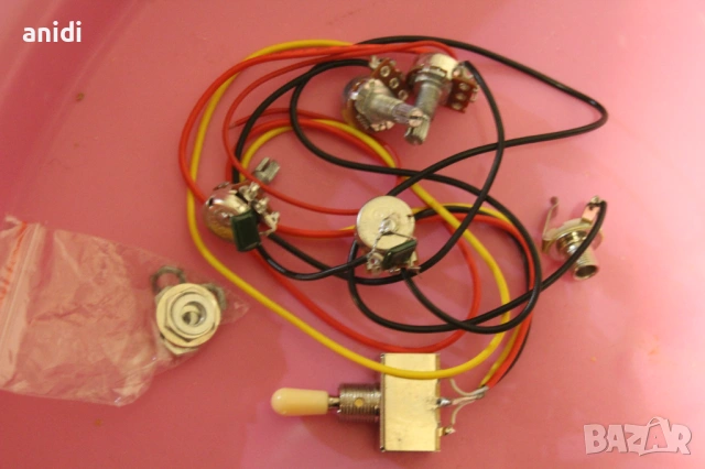 Окабеляване за китара 2V 2T LP