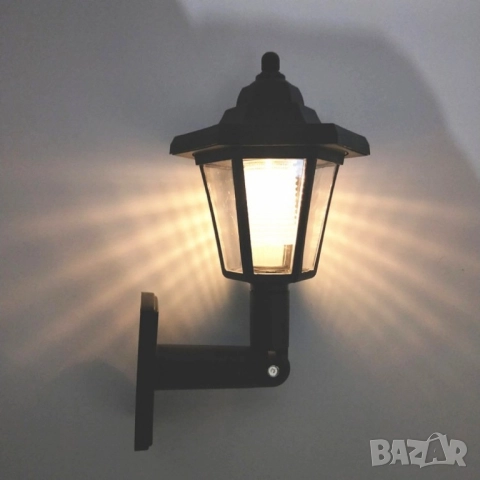 LED соларна стенна лампа, снимка 7 - Соларни лампи - 51960952