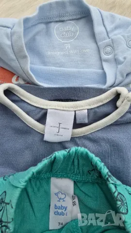 Тениски и къси панталони за бебе 6-9 месеца, снимка 3 - Комплекти за бебе - 50228562