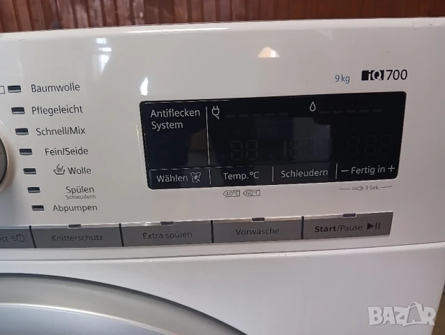 Пералня Сименс Siemens IQ 700 A+++ 9кг 2 години гаранция Made in Germany!, снимка 3 - Перални - 50815227