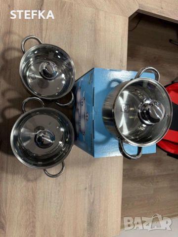 Комплект тенджери, снимка 6 - Съдове за готвене - 53637353