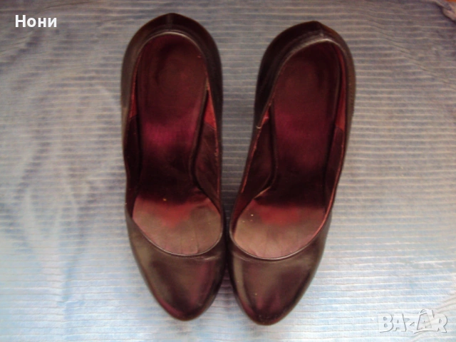 Черни дамски обувки на платформа Viktor & Rolf , снимка 2 - Дамски обувки на ток - 53887508