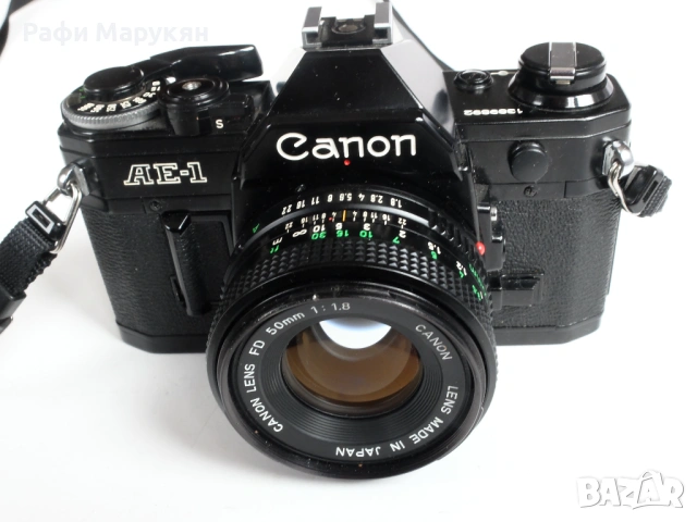 FD CANON AE-1 ,висок клас филмов любителски SLR, КАТО НОВ, снимка 2 - Фотоапарати - 53147059