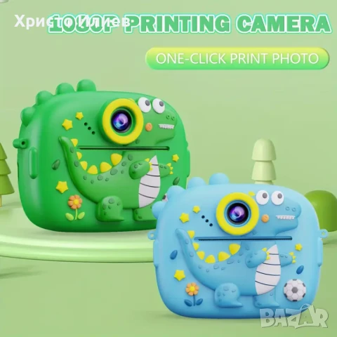 Детска камера с функция за печат Детски фотоапарат с дисплей за моментни снимки