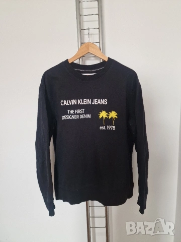 Страхотен мъжки суитчър CALVIN KLEIN PARIS размер L, снимка 2 - Суичъри - 53633469