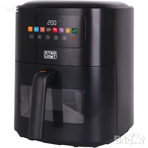 Нов Цифров Фритюрник с Горещ Въздух Star-Light Airfryer 6-та Серия , 1700W, 6 л, снимка 5 - Фритюрници - 46910489