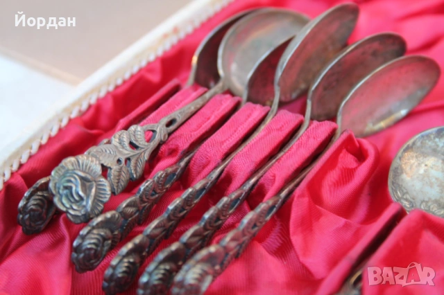 Сребърни вилици и лъжици, снимка 2 - Антикварни и старинни предмети - 53999469
