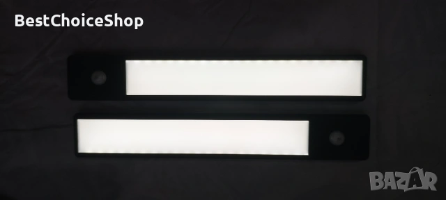 комплект от 2 броя LED лампи с вграден PIR сензор за движение, регулируема яркост и 3 цветни режима, снимка 6 - Лед осветление - 53267103