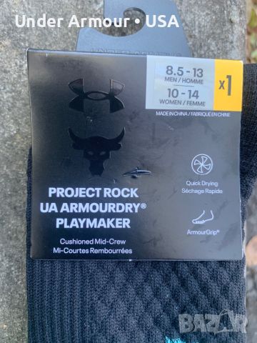 Under Armour • USA • Project Rock • #UnderArmour • #ProjectRock, снимка 2 - Мъжки чорапи - 45083437