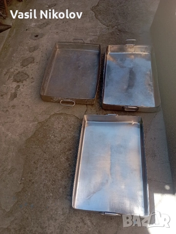 Тава хром Силистра от соца 40см на 60см на 8см дълбочина , снимка 3 - Съдове за готвене - 54108724