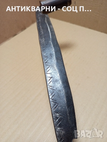 Стар Ръчно Кован Дърводелски Рукан., снимка 9 - Антикварни и старинни предмети - 51556584