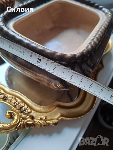 Винтидж керамична купа с капак , снимка 10 - Антикварни и старинни предмети - 53846165