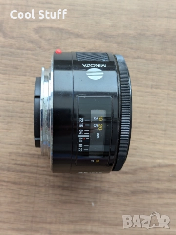 Обектив Minolta AF 50mm 1:1.7(22) , снимка 4 - Обективи и филтри - 51791502