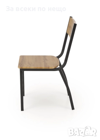 Комплект MILTON маса с 4 стола, натурално/черно Код P1622, снимка 12 - Маси - 52916997