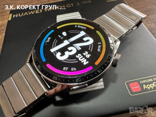 Смарт часовник Huawei Watch GT3, 46 mm, Stainless Steel, Silver, снимка 3 - Мъжки - 52184475