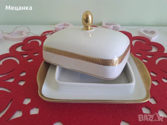 Немски съд за масло , снимка 2 - Антикварни и старинни предмети - 53702505