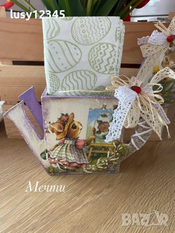 Лейчица-Великден! 🌸🐞🐝🦋🪺🪴🌷🌸🌸, снимка 3 - Декорация за дома - 53842953