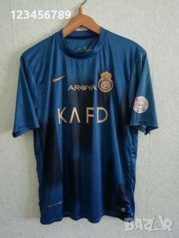 Al Nassr Cristiano Ronaldo Nike футболна тениска фланелка Ал Насър Роналдо екип XL , снимка 2 - Тениски - 53922830