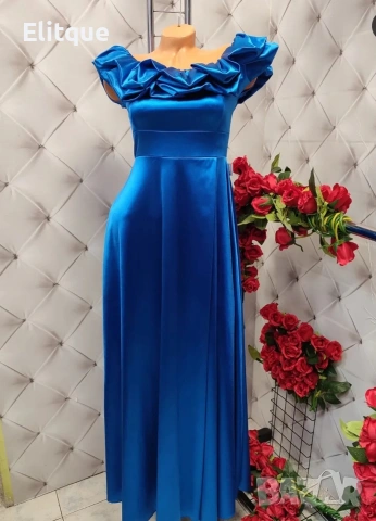 Дълги елегантни ,сатенени официални рокли 