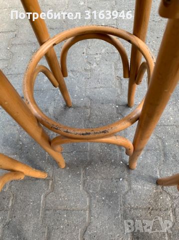 20бр. Бар стол от огънато дърво, 1950 г., виенски дървен стол от Thonet, снимка 7 - Столове - 46248105