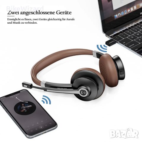 Conambo Bluetooth слушалки с микрофон НОВИ, снимка 5 - Bluetooth слушалки - 45307727