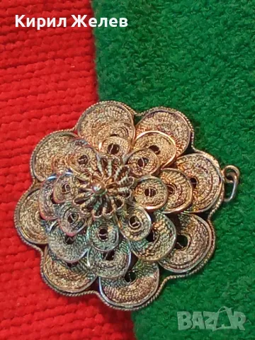 СТАРИНЕН ФИЛИГРАНЕН СРЕБЪРЕН МЕДАЛЬОН ЦВЕТЕ СРЕБРО ВИСОКА ПРОБА с ВЪРТЯЩИ се ФЛОРАЛНИ ЕЛЕМЕНТИ 25292, снимка 17 - Антикварни и старинни предмети - 49886635