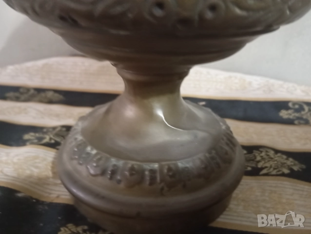 Стара газова лампа, снимка 3 - Други ценни предмети - 52901487