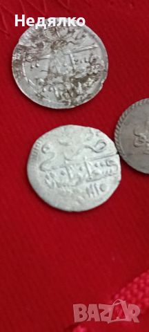 3бр стари редки сребърни акчета, снимка 4 - Нумизматика и бонистика - 46446952
