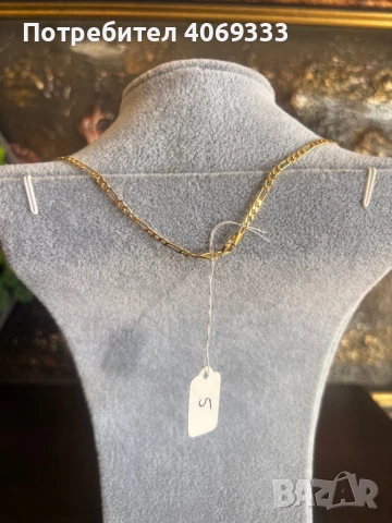 Нов златен синджир картие 3.2гр 14к, снимка 2 - Колиета, медальони, синджири - 50943995