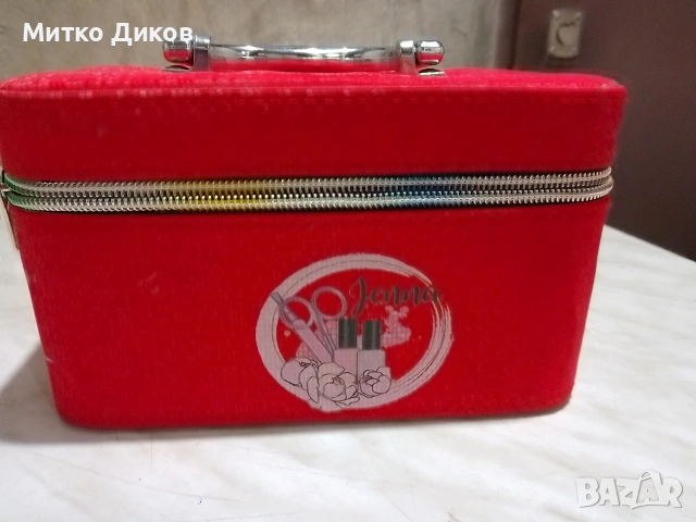 Козметична чанта несесер с огледало нова маркова185x110x87