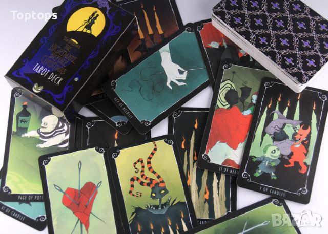 Таро: Boo Tarot & The Nightmare Before Christmas & Shadowland Tarot, снимка 15 - Карти за игра - 45388993