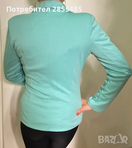 Сако дамско в цвят мента, снимка 3 - Сака - 52011543