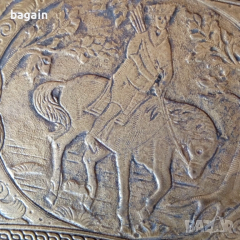 Уникален бронзов поднос., снимка 8 - Антикварни и старинни предмети - 54260840