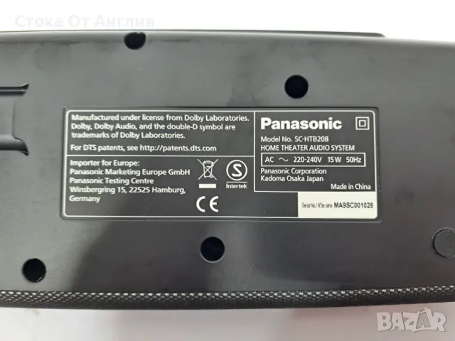 Саундбар - Panasonic S-HTB208, снимка 9 - Плейъри, домашно кино, прожектори - 49280854