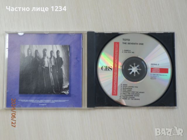 Toto - The Seventh One - 1988, снимка 3 - CD дискове - 46458852