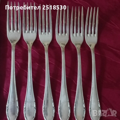Антикварни посребрени прибори Wirths Solingen Rostfrei, снимка 7 - Антикварни и старинни предмети - 52119995