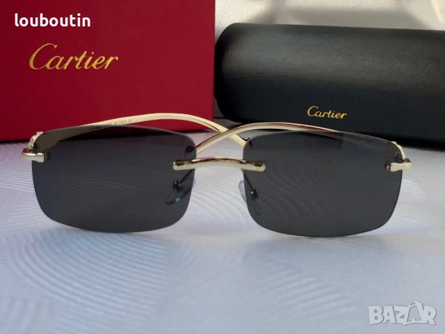 Cartier мъжки дамски  слънчеви очила с пантера унисекс, снимка 8 - Слънчеви и диоптрични очила - 52915454