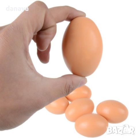 4768 Дървено яйце за декорация, 4x6cm, снимка 1 - Декорация за дома - 45493576