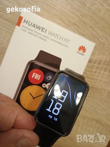 Супер запазен Смарт часовник HUAWEI WATCH FIT SE Black Silicone Strap 46 MM, GPS, ПУЛСОМЕР, SPO2, снимка 7 - Смарт часовници - 46231991