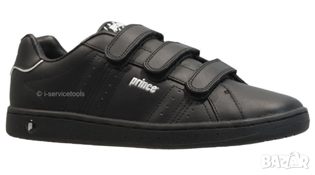 Оригинални PRINCE Мъжки Кожени МАРАТОНКИ № EU 42 Спортни Обувки Сникърси с Велкро Ленти БАРТЕР, снимка 3 - Маратонки - 52177980