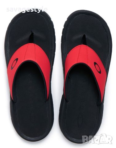 Мъжки чехли OAKLEY Super Coil Flip Flops Red/Black, снимка 2 - Джапанки - 45762445