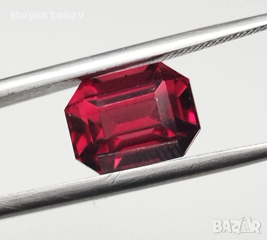 Рядък 3.51 каратов  кърваво червен транат от Африка,натурален, нетретиран! , снимка 10 - Други - 53751901