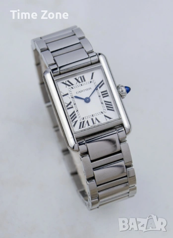 Cartier Tank Louis Cartier 30mm x 22mm Steel Swiss Quartz Movement Дамски, снимка 4 - Дамски - 54045487