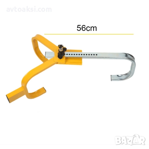 Скоба за заключване на гума PA1211 – универсална метална скоба против кражба, регулируема 13"–17", снимка 3 - Аксесоари и консумативи - 52057838