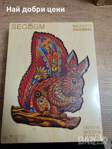 SECOGM – дървен пъзел “Naughty Squirrel”