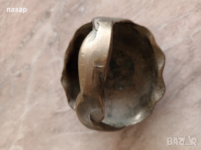 Кошничка бронзова за колекция, снимка 4 - Антикварни и старинни предмети - 52423559