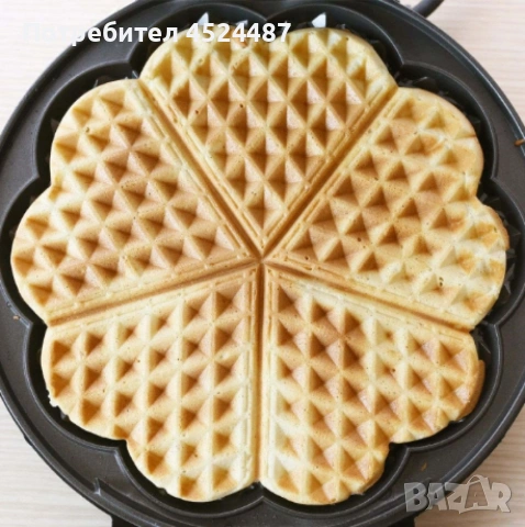 Гофретник Rosberg, 1200W, 5 гнезда, Черен, снимка 4 - Гофретници - 53374873