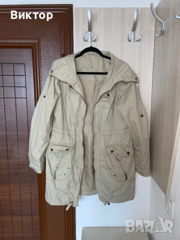 Тънко Бежово Яке Качествено, снимка 2 - Якета - 52304197