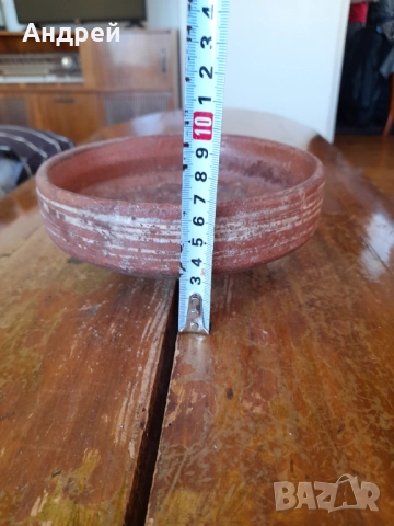 Стара керамична паница #17, снимка 2 - Други ценни предмети - 52850933